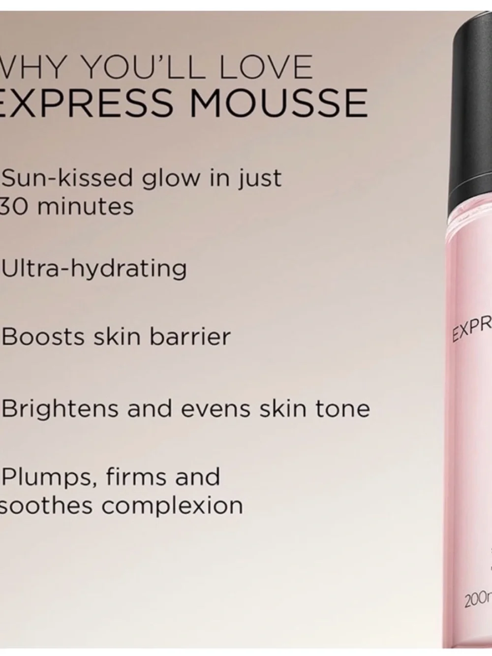 TAN-LUXE Express Mousse Hydrating Self-Tan Mousse - Pink